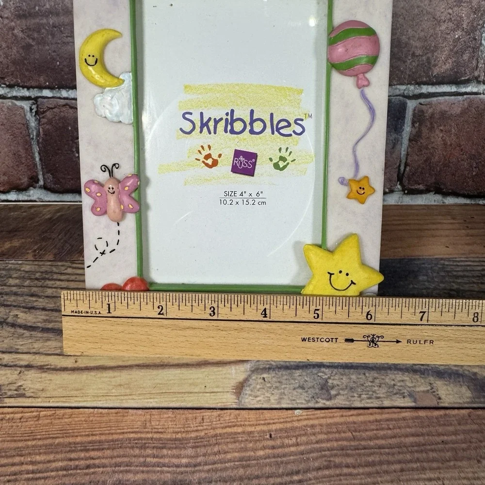 ''I Love My Mommy'' Skribbles RUSS Picture Photo Frame Ceramic Holds 4 x‎ 6